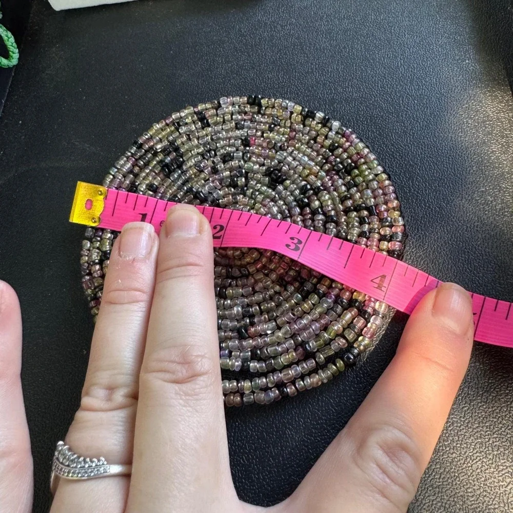 HandBeaded Hot/Cold  Drink Coaster‎ Seed Bead Coaster Handmade 3.5